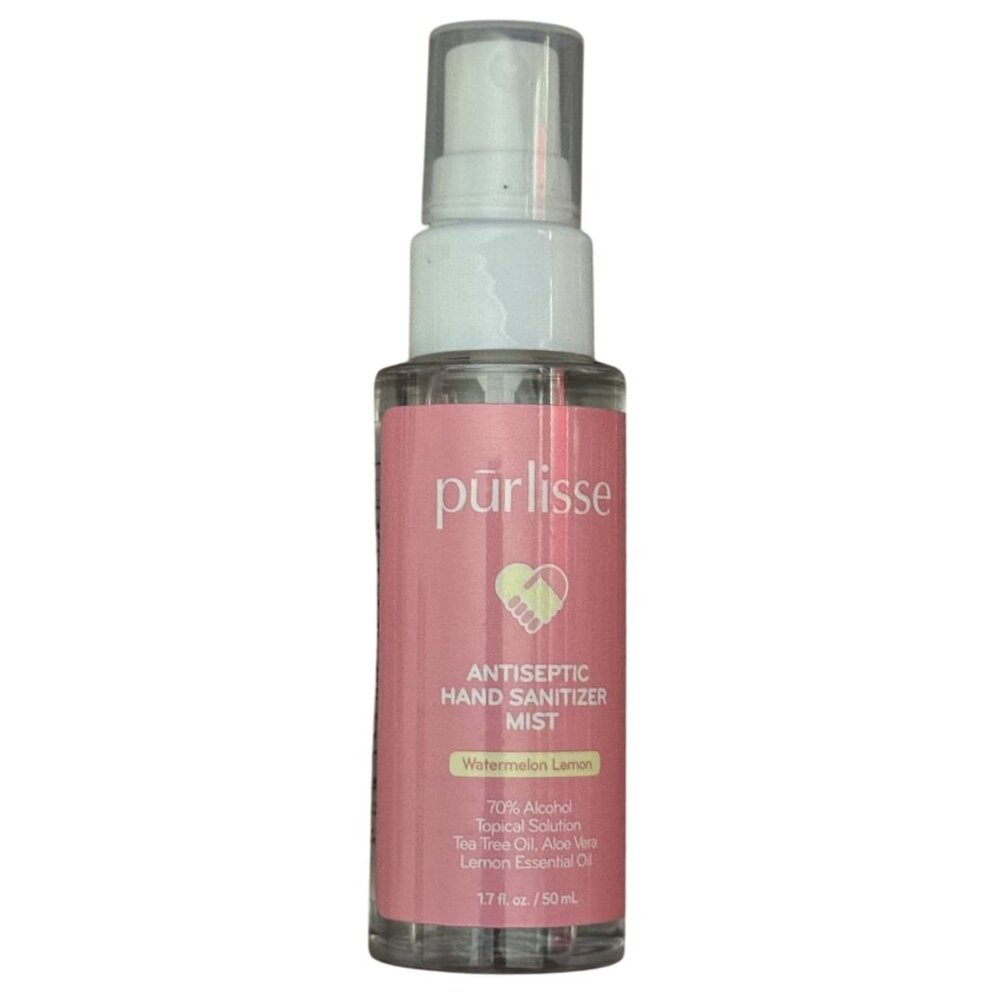 Purlisse Hand Sanitizer Mist Antiseptic Scented Watermelon Lemon 1.7oz/50mL